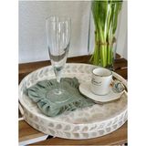 Empressco 6’lı Yeşil Fırfırlı Sunum Peçetesi, Şıklık ve Kullanışlılık Sunar - 10 x 10 cm