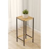 Empressco 70 cm Modern Metal Ayaklı Çiçeklik - Ahşap Tablalı Orta Boy Saksı Standı - Fiyatı, Yorumları - Seçenek 1 - Abanoz