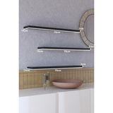 Empressco 70 cm Siyah Mdf Uçan Duvar Rafı 3'lü Kitaplık Seti - Seçenek 1 - Pembe