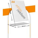 Empressco A4 L Tipi Dikey Masa Üstü 2.8 mm Şeffaf Pleksi Föylük / Broşürlük 1 Adet - Fiyatı, Yorumları - -- - Seçenek 1