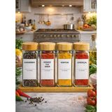 Empressco Acarlarticaret 4 Lü Standlı Baharatlı Sticker Dahil Bambu Kapak - Fiyatı, Yorumları - Ahşap - 1 lt