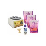 Empressco Ağda Makinesi 800ml + 3x250ml Pudralı Boncuk Ağda Seti, kolay ve etkili kullanım sağlar 90344639