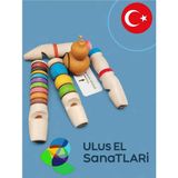 Empressco Ahşap Kuş Sesi Düdüğü, Ekru, Doğal ve Sıcak Tasarım - Seçenek 1