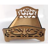 Empressco Ahşap Mdf Lazer Kesim Eğitici Bebek Yatağı 19X31X16 Kahverengi - Seçenek 1 - Ahşap - Ceviz