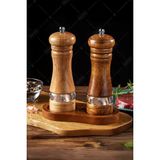 Empressco Akrilik ve Ahşap Baharatlık, Tuz ve Baharat Öğütücü, 16 Cm, Şık Tasarım - 1 lt