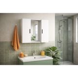 Empressco Alesta Life 2 Kapaklı Beyaz Aynalı Banyo Dolabı - Fiyatı, Yorumları - Ahşap - Seçenek 1