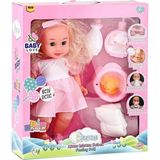 Empressco Altını Islatan 8 Farklı Türkçe Cümle Kuran Biberon ve Emzikli 32 cm Bebek - Ahşap - Bej