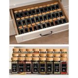 Empressco Amentes 12 Li Baharat Kavanozu Köşeli Serpme Başlıklı Baharatlık Bambu Kapaklı 120 ml - Fiyatı, Yorumları - Ahşap - 1 lt