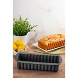Empressco Antrasit Silikon Baton Kek Kalıbı, Pratik ve Şık Mutfak Gereci - Seçenek 1 - (ClearEyelets)Black-RadiantOrchid