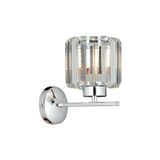 Empressco AP-65244-1K Krom Kaplama Aplik E27 Metal Kristal H: 25 cm, WxD: 20x27 cm