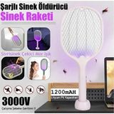 Empressco Asonic Şarjlı Sinek Öldürücü Sivrisinek Raketi Elektrkli Karasinek Haşere Kovucu Mavi Işıklı Sineklik Aleti - Fiyatı, Yorumları - 0,5 L