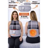 Empressco Ayarlı Isıtmalı ve Titreşimli Şişme Bel Masaj Kemeri - 0 - Siyah