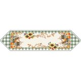 Empressco Ayçiçek Desenli Runner ve Amerikan Servis Takımı, Şık ve Renkli Masa Süsleri - 10 x 10 cm