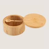 Empressco Bambu Baharatlık, Şık ve Doğal 12X12 Cm, Evinize Zarif Dokunuş - Ahşap - 1 lt