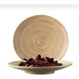 Empressco Bambu Dekoratif Tabak 30CM, Şık ve Doğal Tasarım, Ev ve Davetler Için Ideal. - 1BW-Beyaz - Seçenek 1