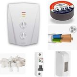 Empressco Banyo Tipi Elektrikli Şofben V1200 9 mt Kablolu Tam Takım Set