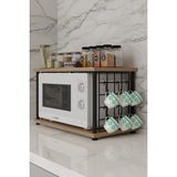 Empressco Barın Desıgn Çevir Kur Metal Telli Mikrodalga Üstü Raf Baharatlık Askılı Çok Amaçlı Mutfak Organizer - Fiyatı, Yorumları - Almond Cream