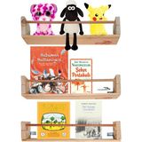 Empressco Barış Dizayn Montessori Duvar Rafı Ahşap Kitaplık Bebek Odası Çocuk Odası Kitaplığı Mutfak Rafı Baharatlık (3lü) - Fiyatı, Yorumları - Seçenek 1 - Abanoz