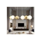 Empressco BERCA 6LI GOLD AVİZE Modern Mutfak Yemek Masası Üstü Yatak odası Salon Avize