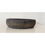 Empressco Beton Aranjman ve Bonsai Saksısı, 25-30 Cm, Antrasit Gold, Şık ve Dayanıklı