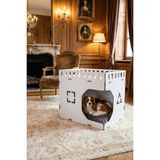 Empressco Beyaz Ahşap Köpek Kulübesi, Şık ve Modern Tasarım, Dayanıklı ve Kullanışlı