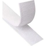 Empressco Beyaz Cırt Cırtlı Bant 5 Metre, Çift Taraflı Fermuar, 2 cm Genişlik