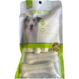 Empressco Beyaz Köpek Kemiği 7,5 Cm, 6 Adet, Sağlıklı ve Lezzetli Köpek Atıştırmalığı - 0 - 000-Siyah