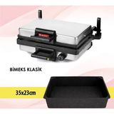 Empressco Bimeks Bazlama Lahmacun Grill Makinesi Granit Tavalı (Klasik Model 23X35) Küçük Boy!