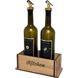 Empressco Birlazer Kitchen Yazılı Ahşap Kasa Kutu Organizer Stand, Yağdanlik Sirkelik Altlığı Tezgah Üstü Düzenleyici - Fiyatı, Yorumları - 1 lt