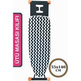 Empressco Büyük Boy Ipli Keçeli Ütü Masası Kılıfı 55X140CM Zebra Deseni - Altın - Seçenek 1