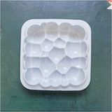 Empressco Büyük Kare Silikon Mousse Kek ve Pasta Kalıbı, 20 Cm, H:4,8 - Seçenek 1 - (ClearEyelets)Black-RadiantOrchid