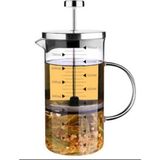 Empressco Cam French Press 700 Ml, Filtreli Kahve ve Bitki Çayı Demliği - Seçenek 1 - Ahşap Rengi