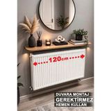 Empressco Çam Renkli Petek Üstü Uçan Raf 16X120 Cm, Şık ve Hafif Tasarım - Seçenek 1 - Acı Kahverengi