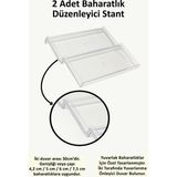 Empressco Çekmece Içi Baharatlık Düzenleyici Stand, 2'li, Yuvarlak Kavanozlara Uyumlu - Ahşap - 1 lt