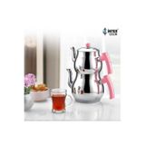 Empressco Çelik İnter Çelik Mercan Mini Boy Çaydanlık Pembe Pembe