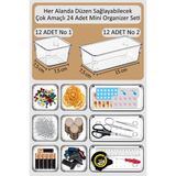 Empressco Color House 24 Adet Organizer Çekmece Içi Düzenleyici Kutu Mutfak Ofis Takı Alet Edevat Araç Gereç Kutusu - Fiyatı, Yorumları