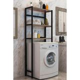 Empressco Cosargroup Çamaşır Makinesi Üstü Düzenleyici Raf Banyo Dolabı Rafı Makina Üstü Dolap Raf Ceviz - Fiyatı, Yorumları - Ahşap - Seçenek 1