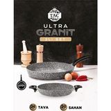 Empressco Dayanıklı 4mm Granit Tava ve Sahan Seti, Mutfakta Şıklık ve Fonksiyonellik