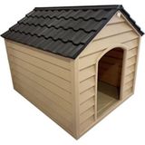 Empressco Dayanıklı Plastik Köpek Kulübesi 62X76X64 Cm, Iç ve Dış Mekan Için Ideal