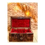 Empressco Dekoratif Ahşap Kilitli Korsan Sandık Kumbara 18 cm X 11 cm X 8 cm
