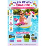 Empressco Denapcal Büyük Unicorn Şişme Su Oyuncağı – Çocuk Havuz ve Deniz Binicisi Tutmaçlı Şişme Yatak Unicorn Deniz Simidi - Fiyatı, Yorumları - --