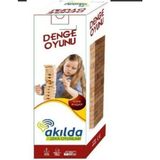 Empressco Denge Oyunu Eğlenceli ve Zeka Geliştirici Ahşap Kule Seti - Seçenek 1 - 1BW-Beyaz