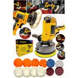 Empressco Devir Ayarlı Araç, Koltuk Yıkama Zımpara Parlatma Pasta Cila Polisaj Makinası Full Set Takım