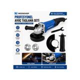 Empressco Devir Ayarlı Avuç Içi Spiral Taşlama Makinası 3000W 115-125 mm 2 Adet İnox Disk Hediyeli.