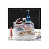 Empressco Diamond 3 Kat Çekmeceli Diomand Model Lüx Makyaj Organizer Dolap Düzenleyicisi