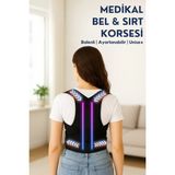 Empressco Dik Duruş Korsesi Çift Balenli Kadın Erkek Korse Dik Durma Aparatı Kambur Skolyoz Kifoz