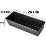 Empressco Dikdörtgen Baton Kek Kalıbı 26 Cm, Dayanıklı ve Kullanışlı Tasarım - Seçenek 1 - (ClearEyelets)Black-RadiantOrchid