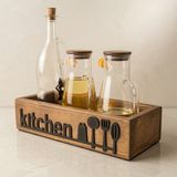 Empressco Diken Store Çok Amaçlı Ahşap Kutu Mutfak Kitchen Yazılı Düzenleyici Organizer Yağdanlık - Fiyatı, Yorumları - Ahşap Rengi - Seçenek 1