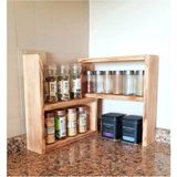 Empressco Doğal Life Dekoratif Masif Mutfak Tezgah Rafı 6145 - Fiyatı, Yorumları - Ahşap Rengi - Seçenek 1