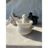 Empressco Doğal Mermer Havan & Tokmak – Çap 10 cm Yükseklik 8 cm